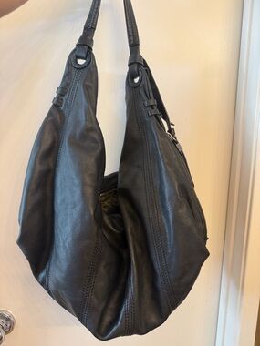 orYANY Black Leather Hobo Bag